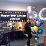 Loretta's 50th b-day. Newsletter Photo